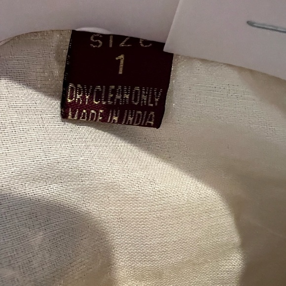 Toddler boy sherwani, size 1, Rajwadi, beige and red with pant - Picture 16 of 16